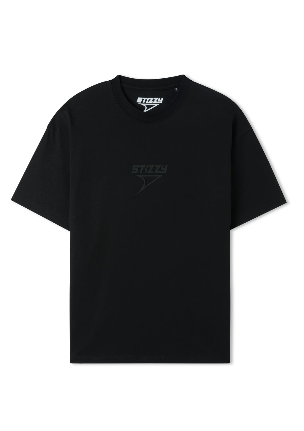 BLACK / BLACK COTTON T-SHIRT