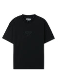 BLACK / BLACK COTTON T-SHIRT