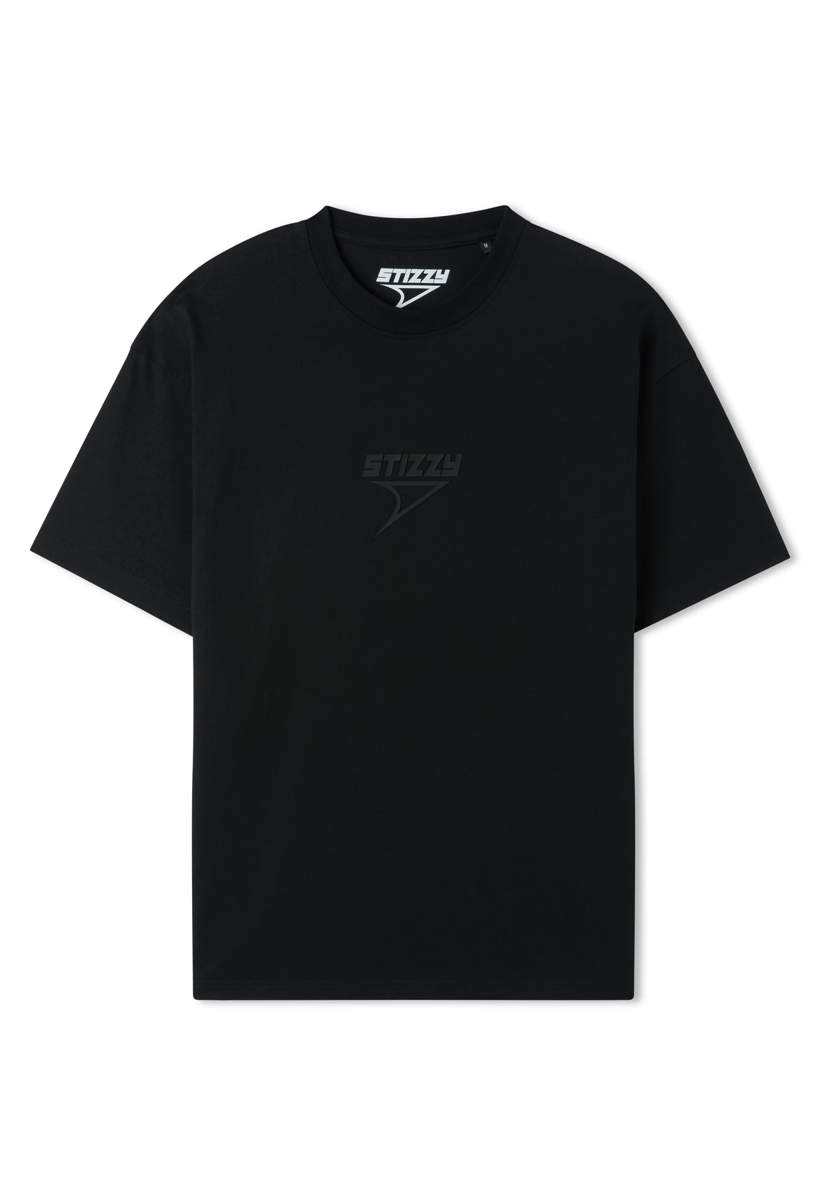 BLACK / BLACK COTTON T-SHIRT