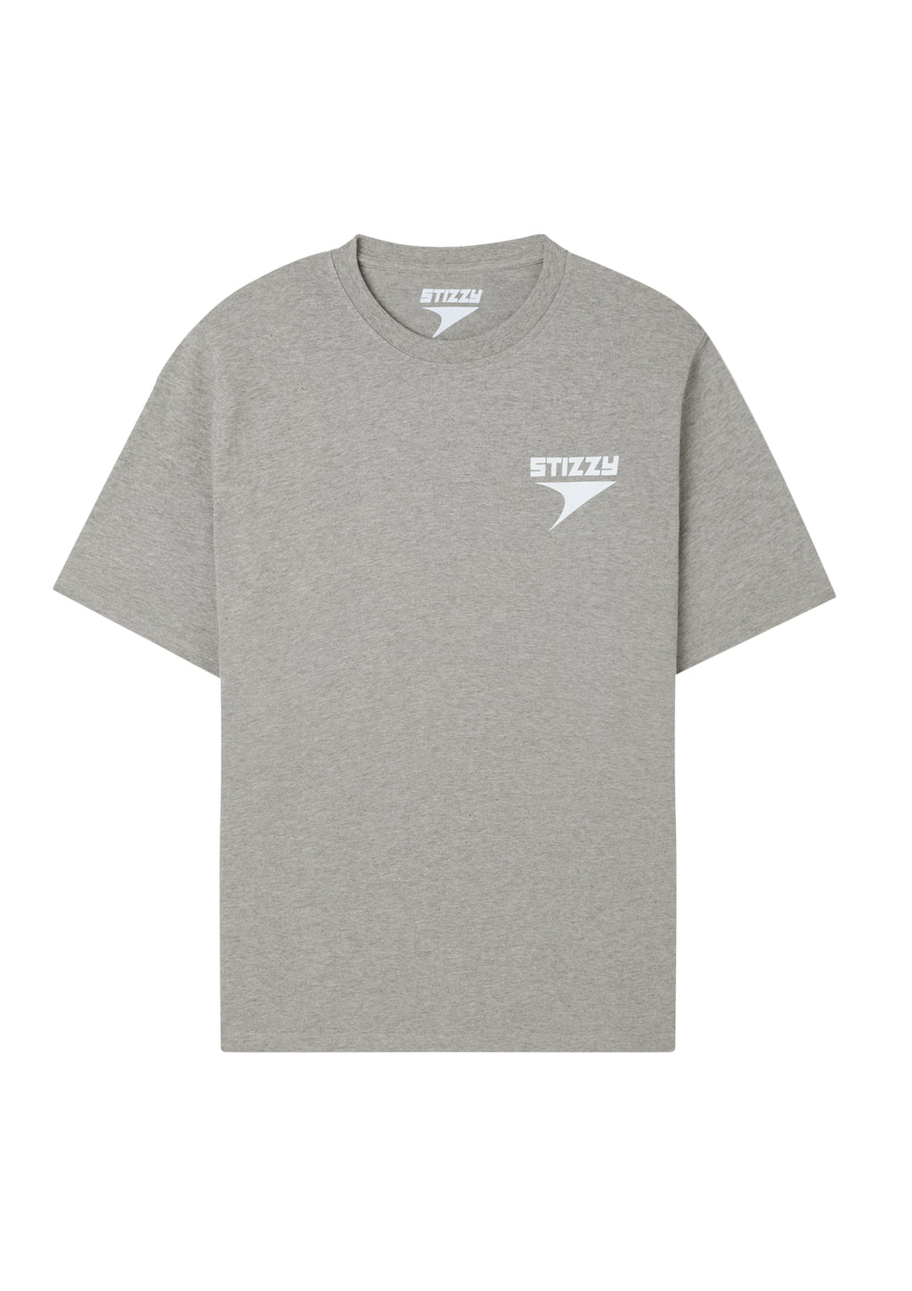 GREY / WHITE LOGO COTTON T-SHIRT